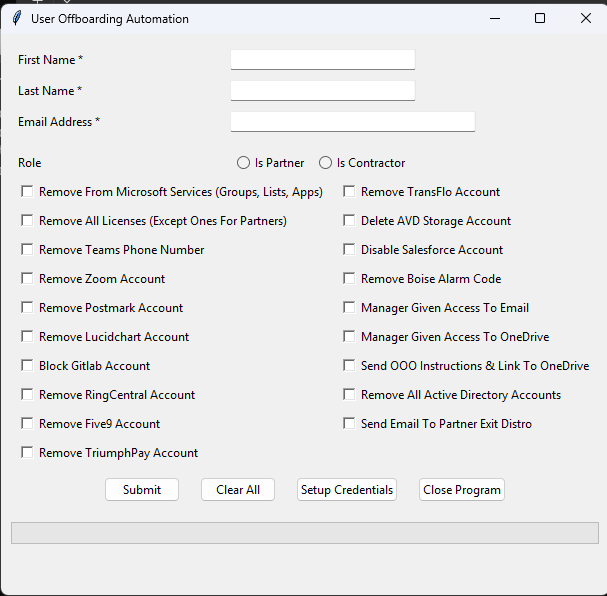 Exit Process tool screenshot