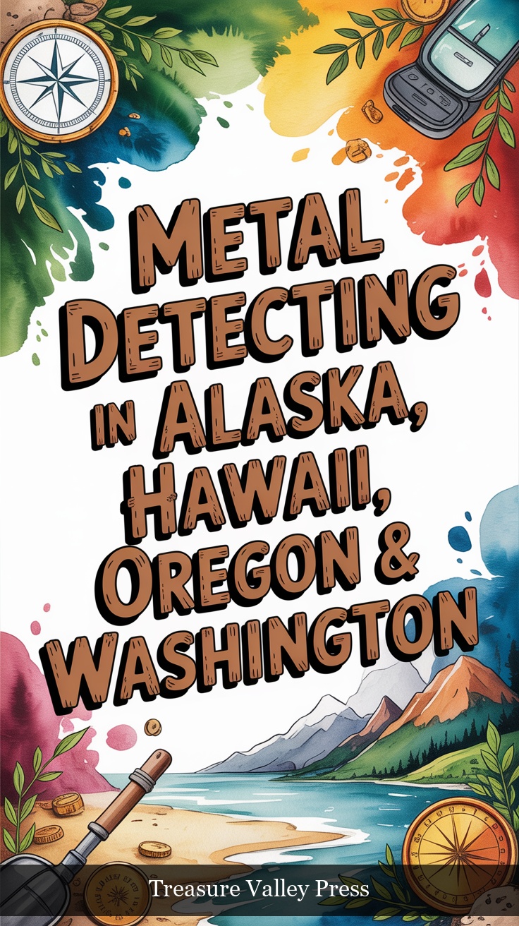 Metal Detecting in Alaska, Hawaii, Oregon and Washington book cover
